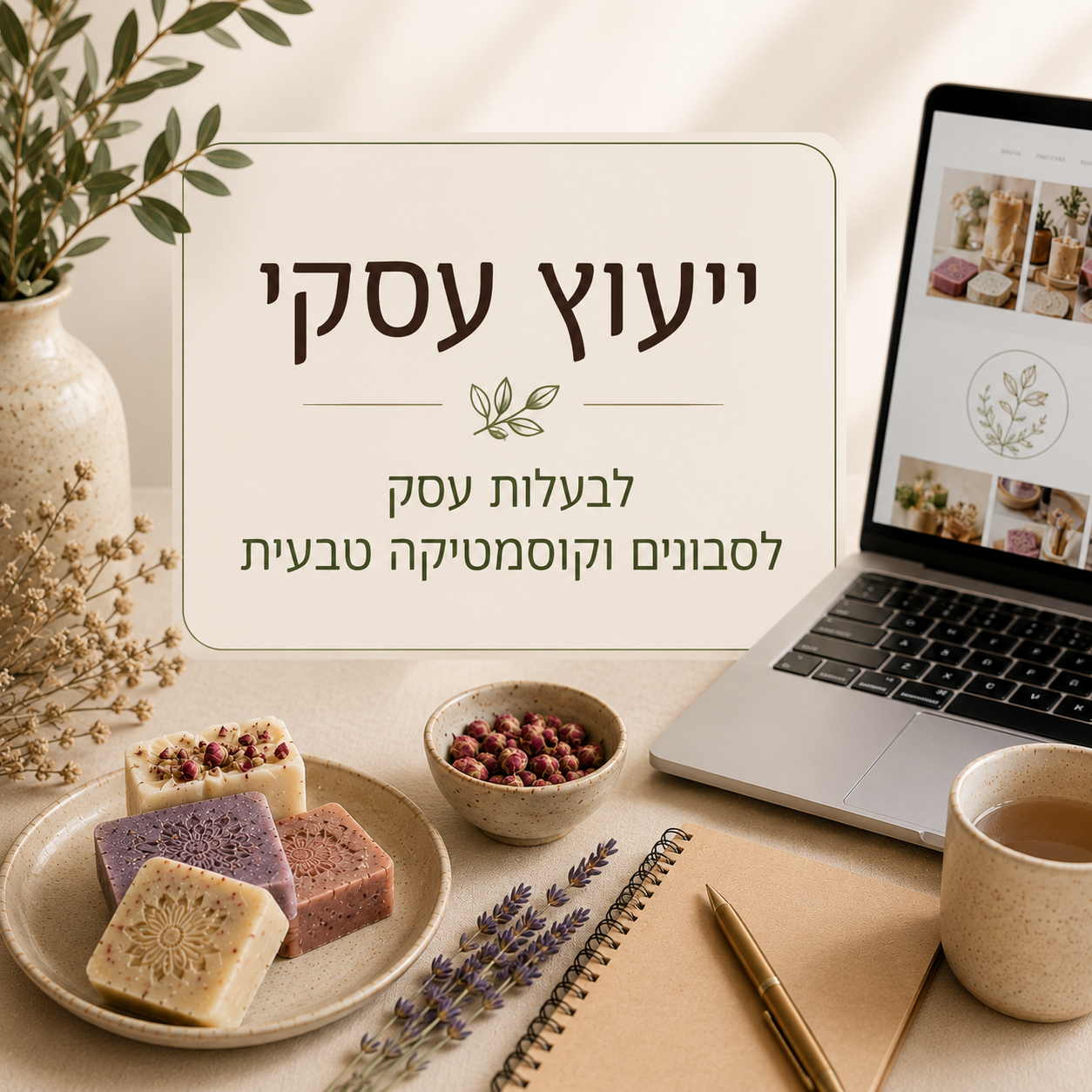 ליווי עסקי לבעלות עסק לסבונים וקוסמטיקה טבעית