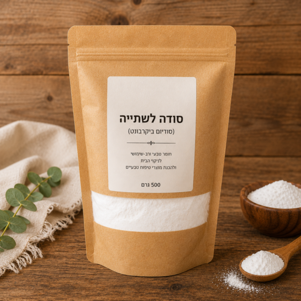 סודה לשתייה - סודיום ביקרבונט 500 גרם